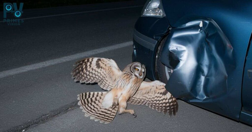 Hitting an owl with your car can be seen as a sign of spiritual awakening. 